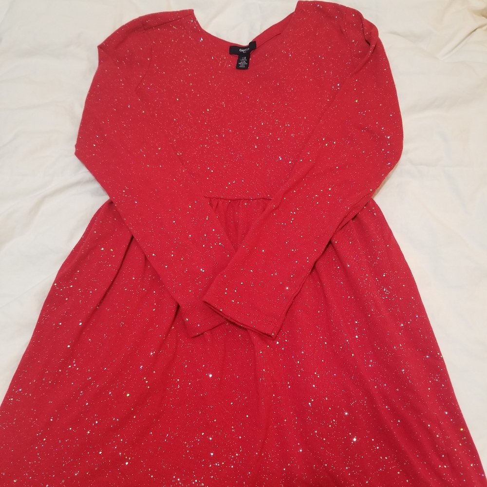 Gap Kids sparkle Red Dress